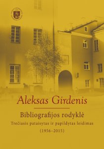 Aleksas Girdenis: bibliografijos rodyklė (1956-2015)